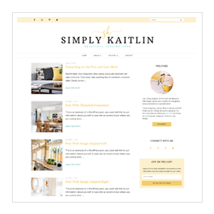 Simply Kaitlin Ready2Go WordPress Blog